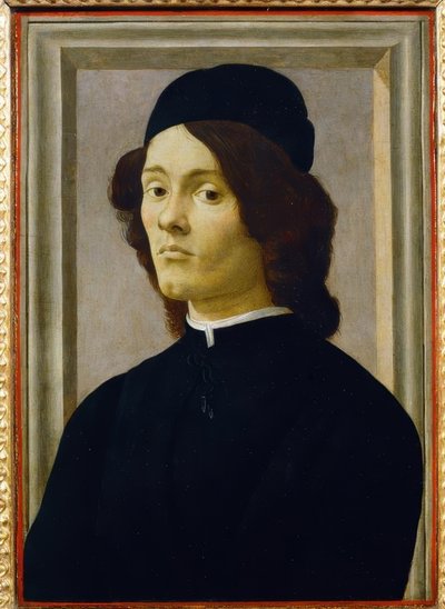 Bildnis eines jungen Mannes von Sandro Botticelli